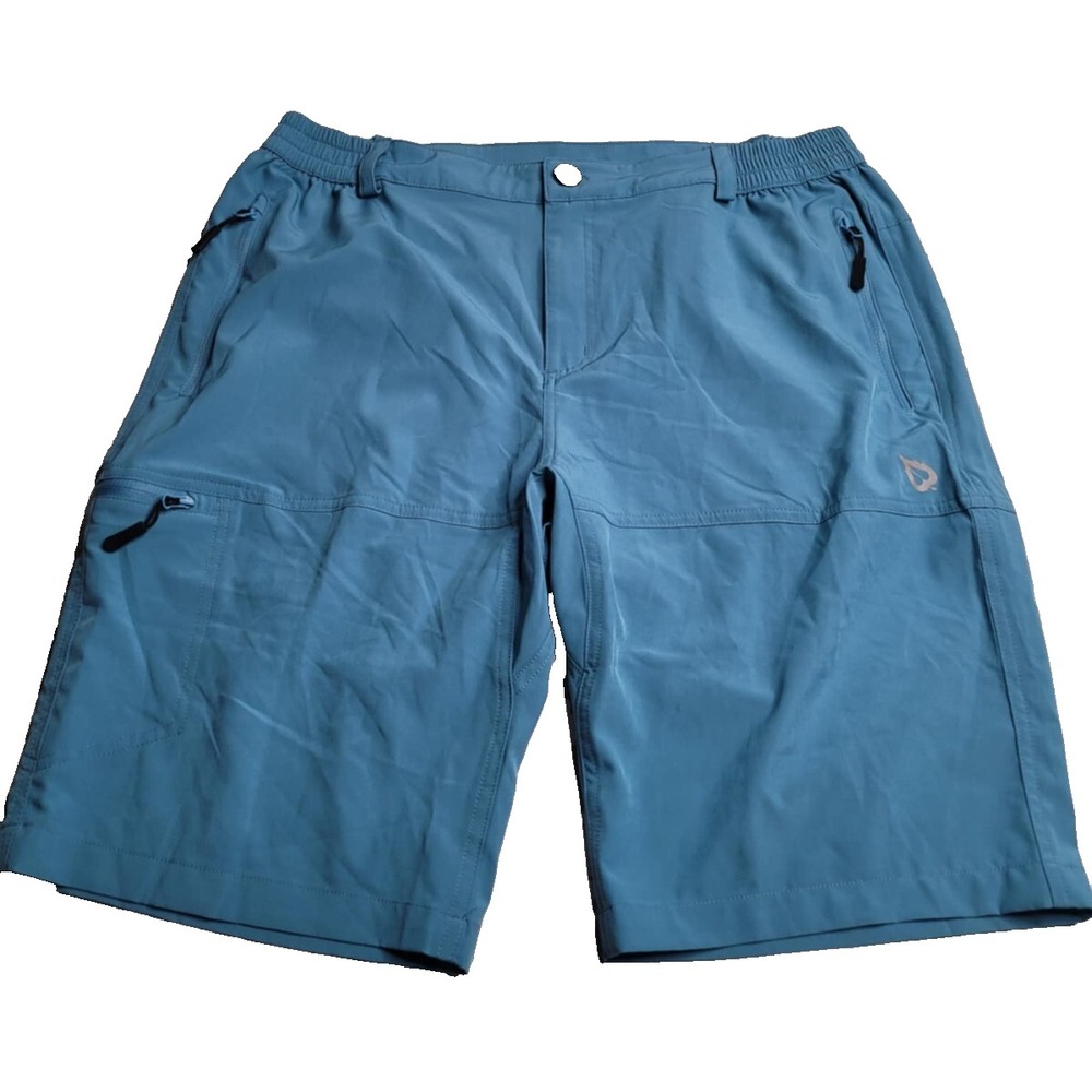 Baleaf Men's Shorts‎ Large Teal Blue Athletic Multi Pocket